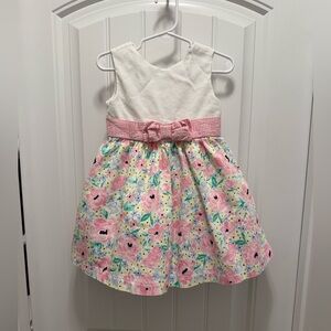 Crown & Ivy Kids Floral Scallop Neck Dress